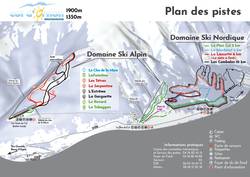 Plan pistes Col d'Ornon