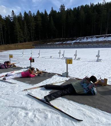 Initiation Biathlon avec Laura