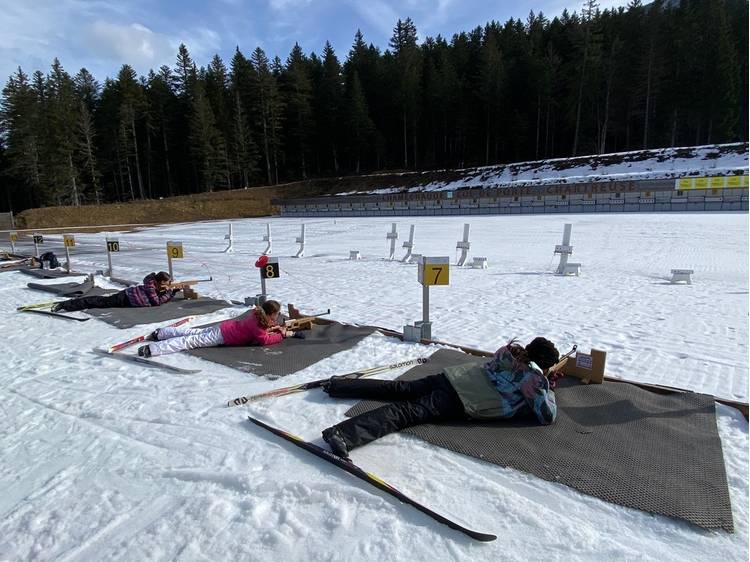 Photo  Initiation Biathlon avec Laura