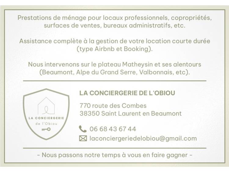 Photo 2 La conciergerie de l'Obiou