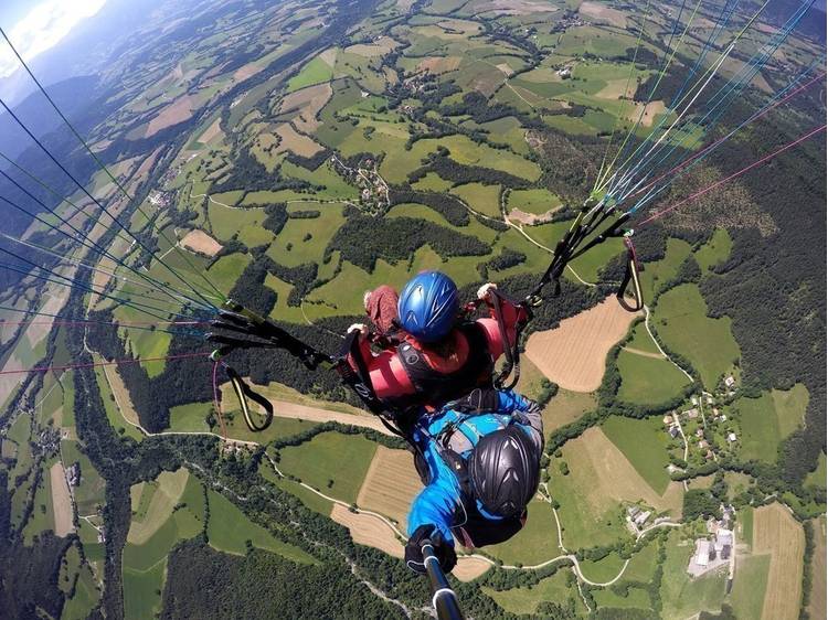 Photo 4 Baptême de parapente en biplace avec Aérosat