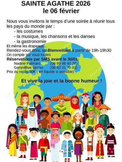 Sainte Agathe 2026-Réunir les pays du monde-