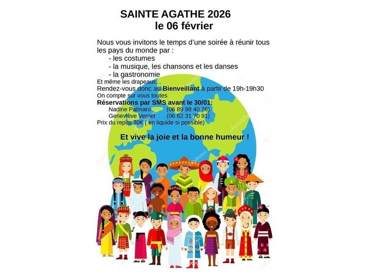 Photo 1 Sainte Agathe 2026-Réunir les pays du monde-