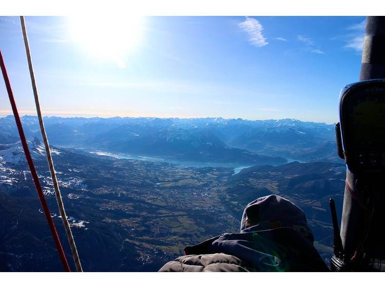 Photo 7 Baptême en montgolfière, Vue panoramique sur les Ecrins (au départ de Corps 38970)