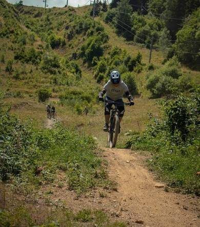 Gaz - piste bleue - VTT