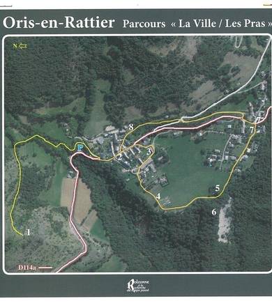 Parcours "La Ville / Les Pras" - Oris-en-Rattier