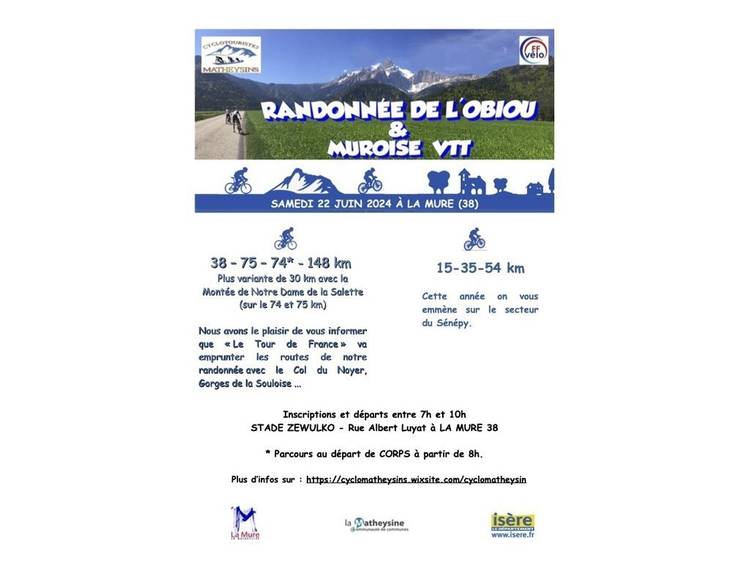 Foto 1 34 ème Randonnée de l'Obiou (vélo) et Muroise VTT