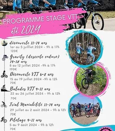 Stage VTT Pilotage 9 à 11 ans - Matheysienne VTT