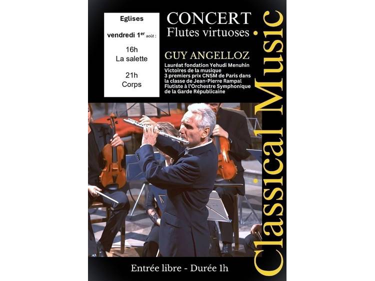 Photo 1 Concert de flûtes virtuoses Guy Angelloz