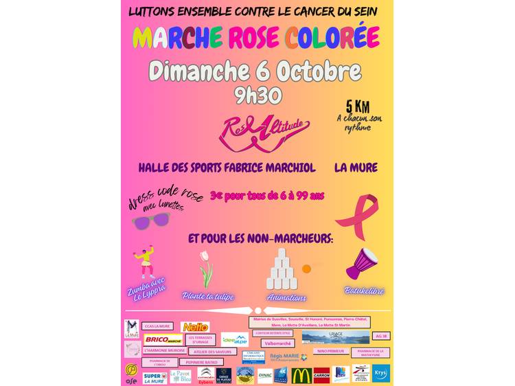 Photo 1 Marche rose colorée et zumba - Octobre Rose