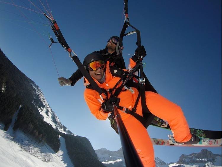 Photo 3 Tandem paragliding flight with skis - Is'Air Parapente