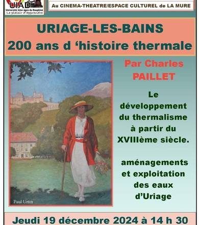 Conférence de l'UIAD matheysine - "Uriage-les-Bains"