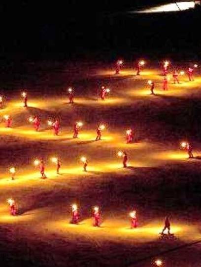 Descente aux flambeaux Fête du 21 décembre