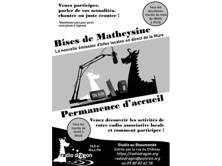 Photo 1 Bises de Matheysine - Emission de radio en direct
