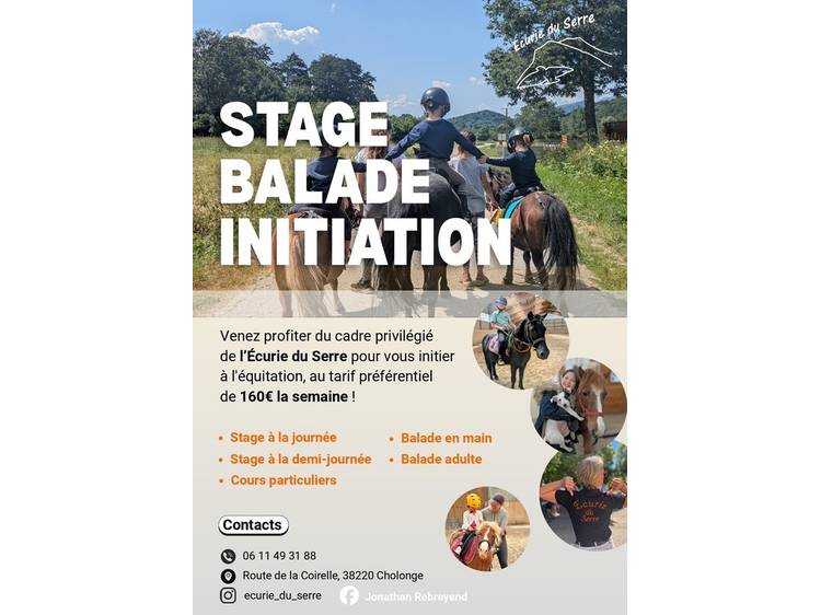 Photo 1 Stage d'équitation - Ecurie du Serre