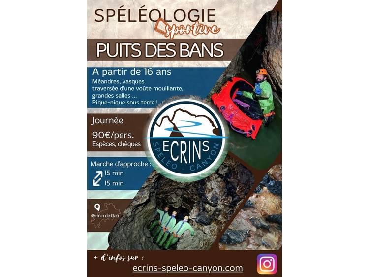 Photo 9 Spéléologie sportive au Puits des Bans dans le Dévoluy  avec Ecrins Spéléo Canyon