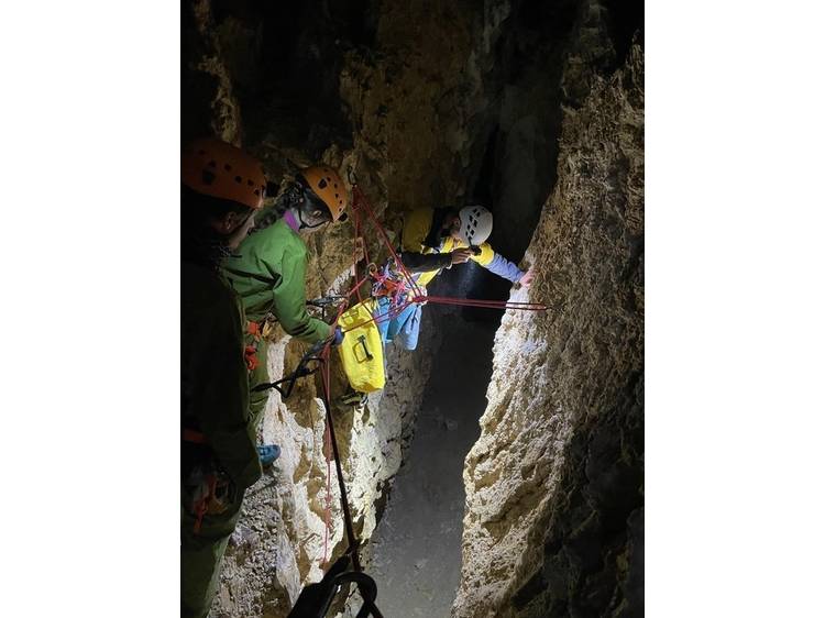 Photo 5 Spéléologie sportive - Chourum du Camarguier - Dévoluy - avec Ecrins Spéléo Canyon
