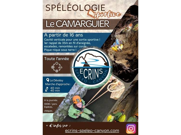 Photo 9 Spéléologie sportive au Chourum du Camarguier dans le Dévoluy - avec Ecrins Spéléo Canyon