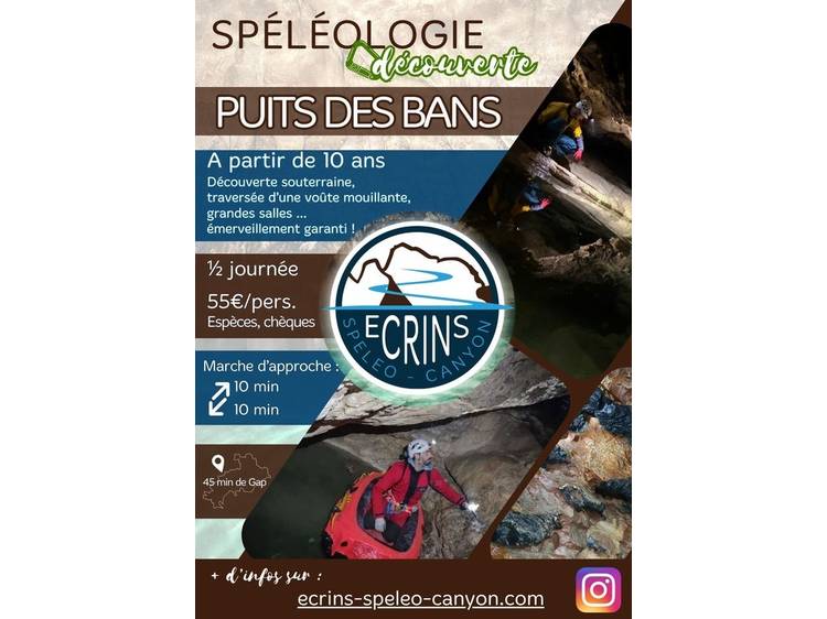 Photo 7 Spéléologie découverte - Grotte du Puits des Bans avec Ecrins Spéléo Canyon