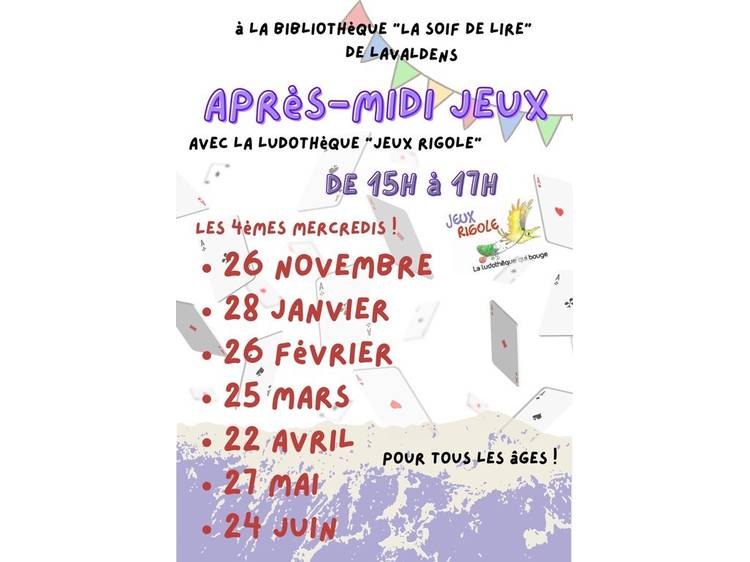 Photo 1 Après midi jeux à la bibliothèque