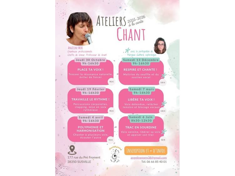 Photo 1 Ateliers Chant à la Carte 2025-2026