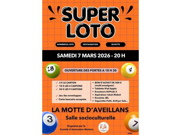 Photo 1 Super Loto du Comité d’Animation Mottois
