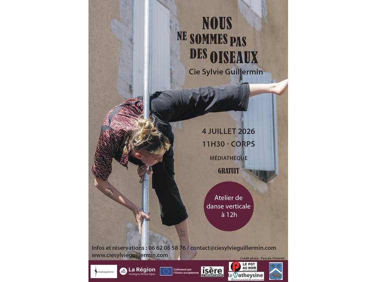 Photo 1 Spectacle de danse verticale à Corps "Nous ne sommes pasdes oiseaux" - Cie Sylvie Guillermin 