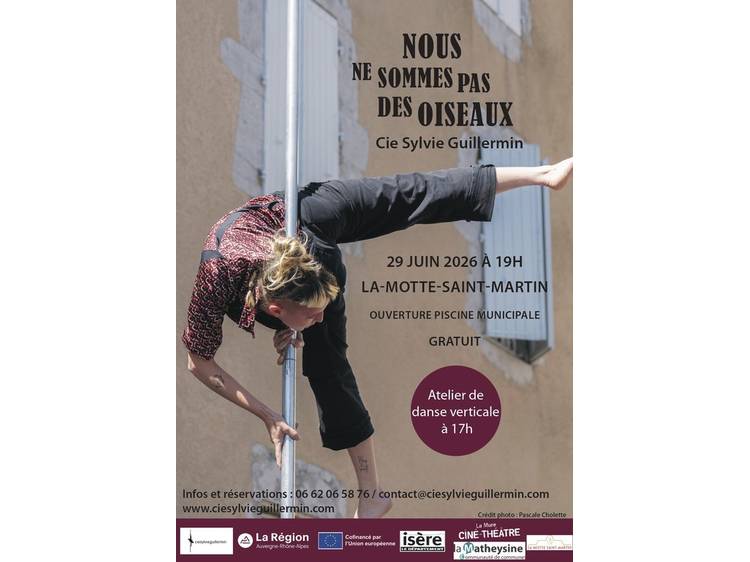 Photo 1 Spectacle de danse verticale à La-Motte-St-Martin "Nous ne sommes pas des oiseaux-Opus#1" - Cie Sylvie Guillermin