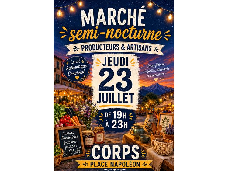 Photo 1 Marché semi-nocturne à Corps