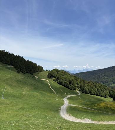 RETURN TO STATION FROM THE SUMMIT OF LA BLACHE