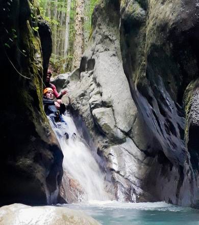 Canyoning et découverte de l'environnement avec Amont-Canyon