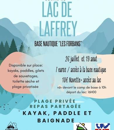 Outing to the lake, private beach, kayaks, paddleboards, swimming (shuttle service)