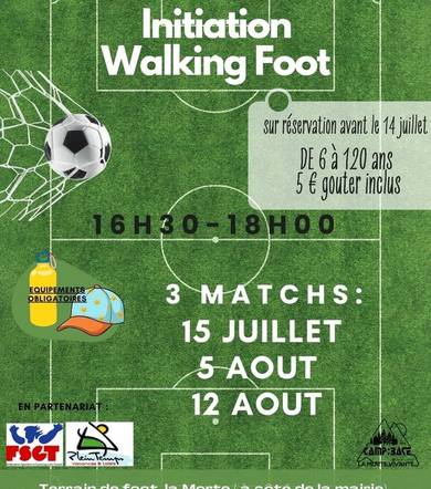 Walking Football (3 matches this summer)