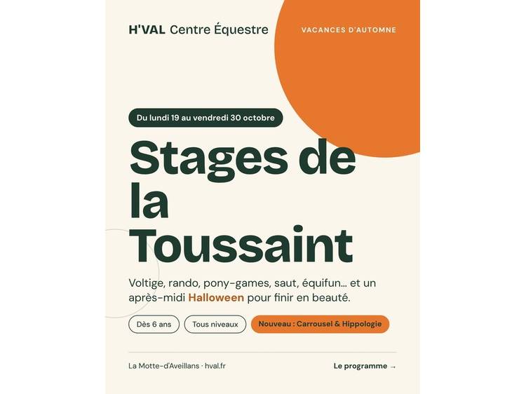 Photo 1 Stages d'équitation vacances de la Toussaint