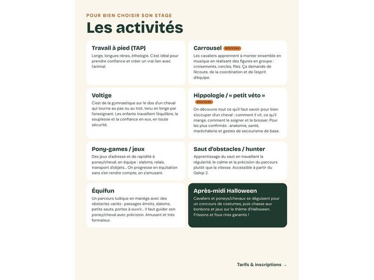 Photo 3 Stages d'équitation vacances de la Toussaint