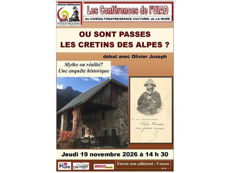 Photo 1 Où sont passés les crétins des alpes - conférence/débat