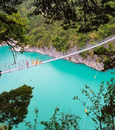 The tour of the Himalayan Bridges of Monteynard-Avignonet