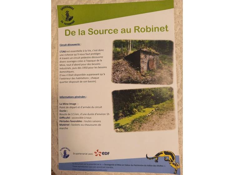 Photo 2 Circuit piéton et  découverte : de la source au robinet.